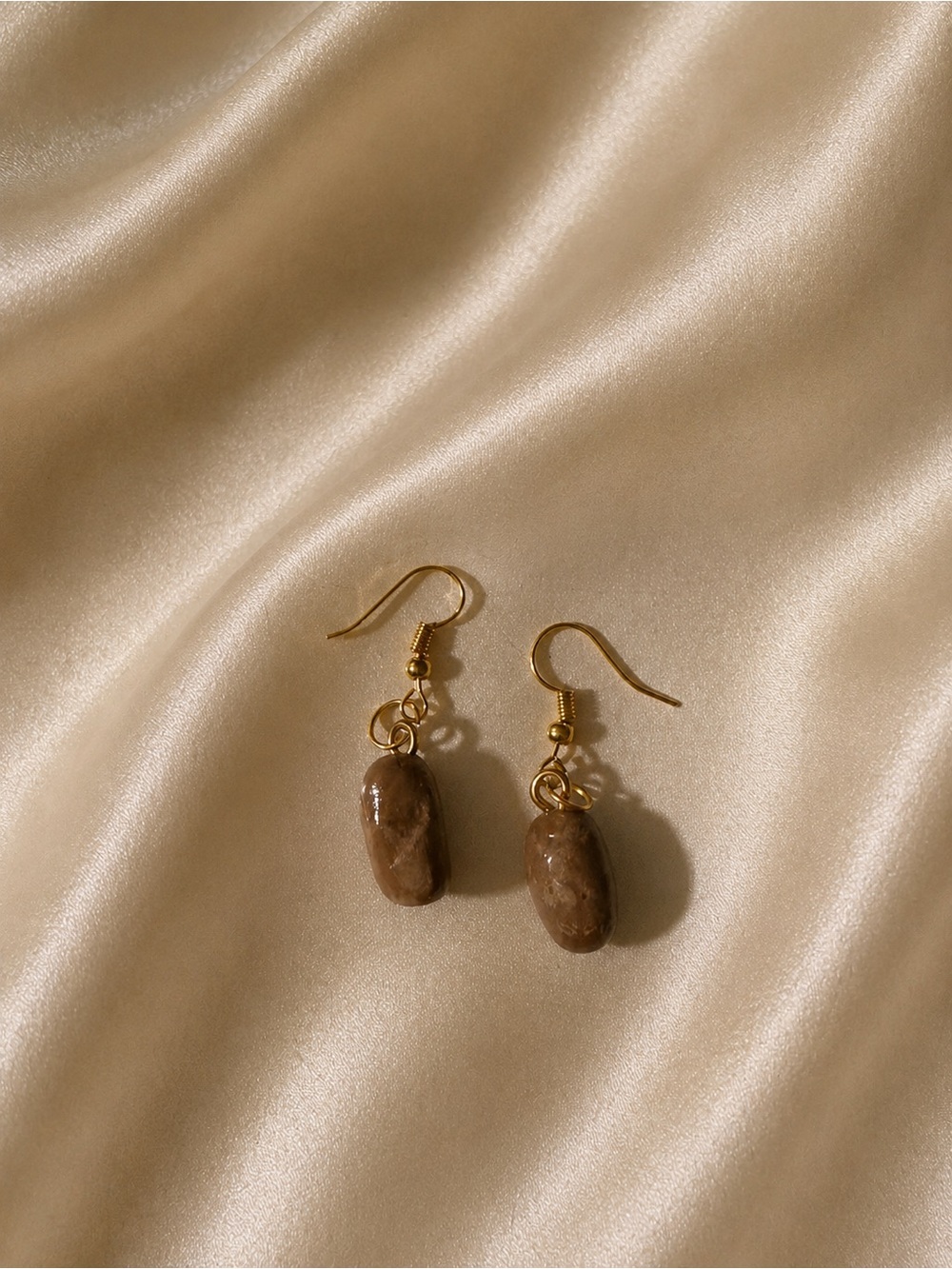 Handmade potato earrings